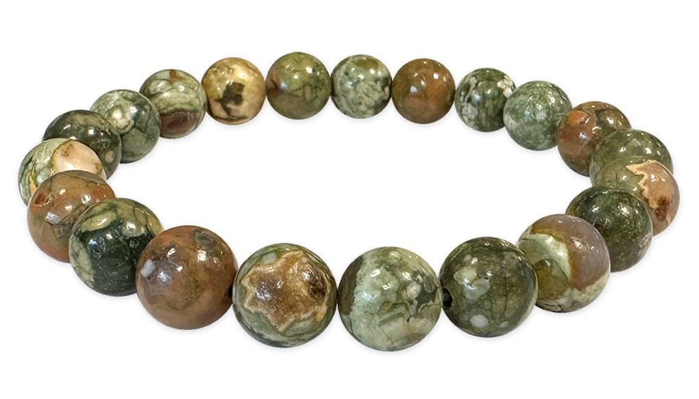 Bracelet Rhyolite A pearls 8mm