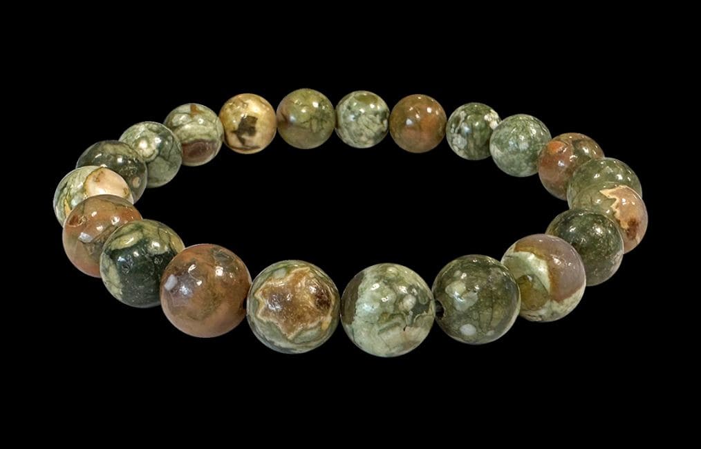 Bracelet Rhyolite A pearls 8mm