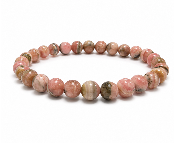 incense at Argentinian Rhodochrosite Bracelet A 6-7mm Beads
