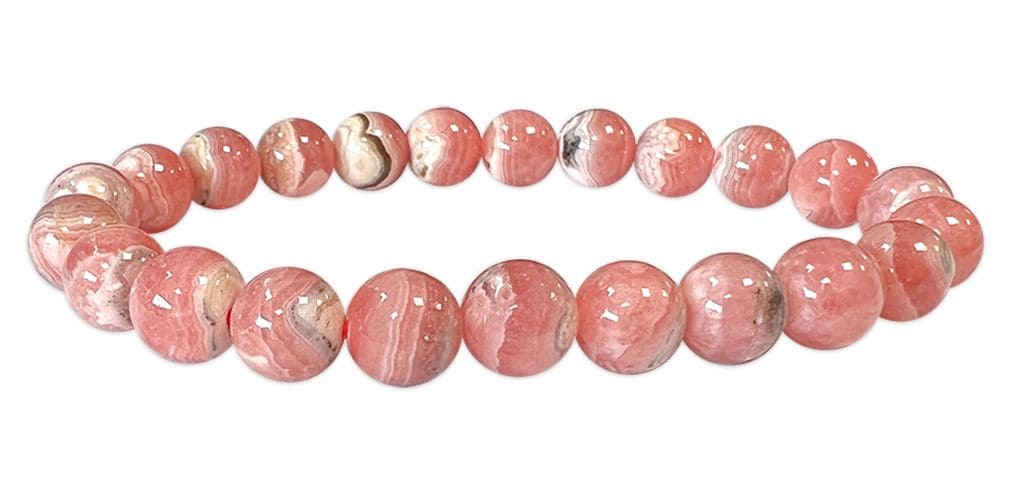 Argentina Rhodochrosite AA 8-9mm bracelet