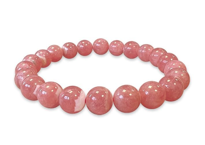 Argentina Rhodochrosite Bracelet AAAA Beads 7.5-8.5mm