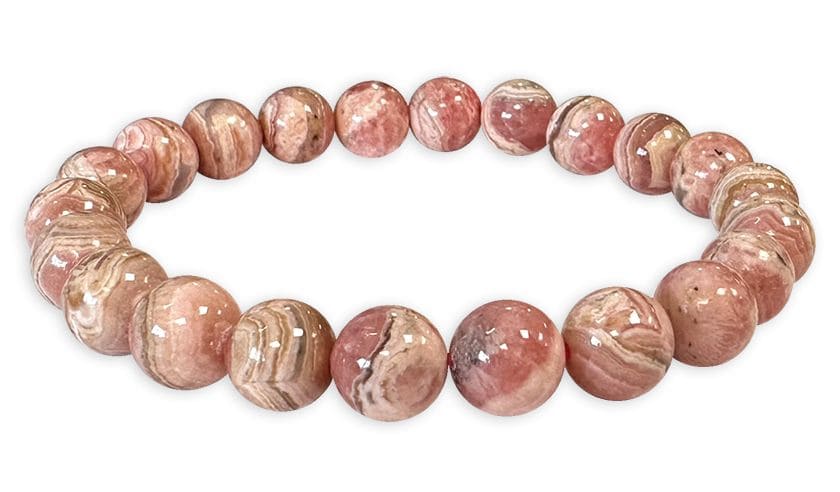 Argentina Rhodochrosite A 8-9mm bracelet