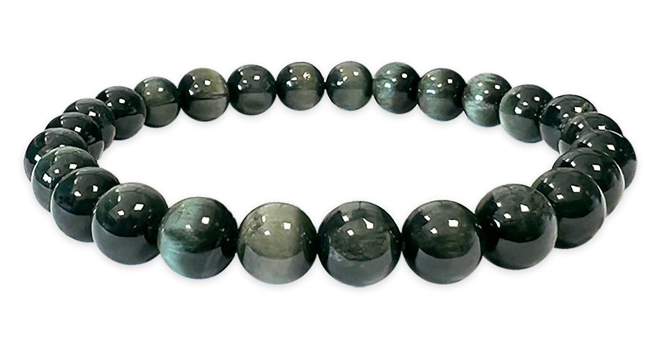 Seraphinite bracelet AA beads 6-7mm