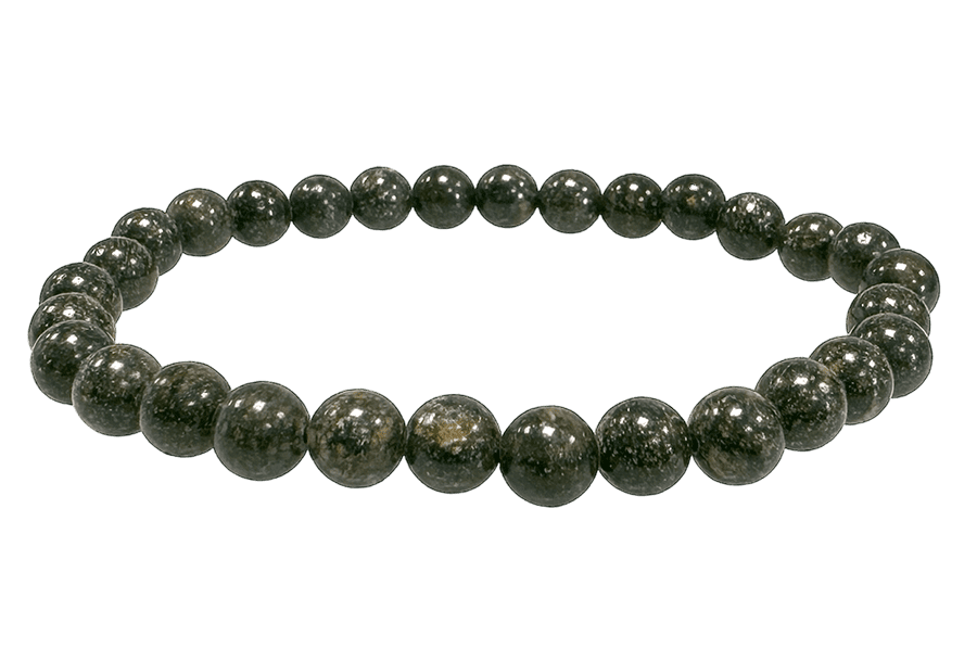 Serpentine Peru 6mm pearls bracelet