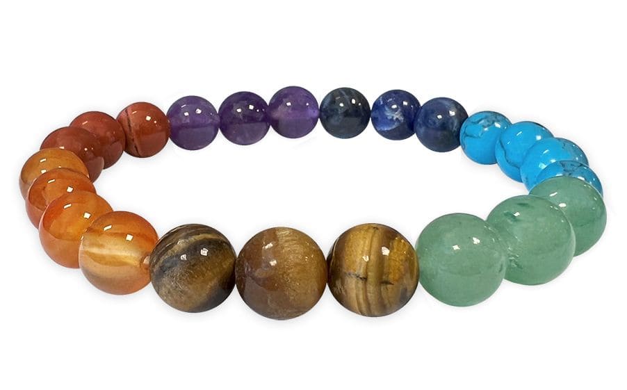 7 chakra bracelet pearls 8mm