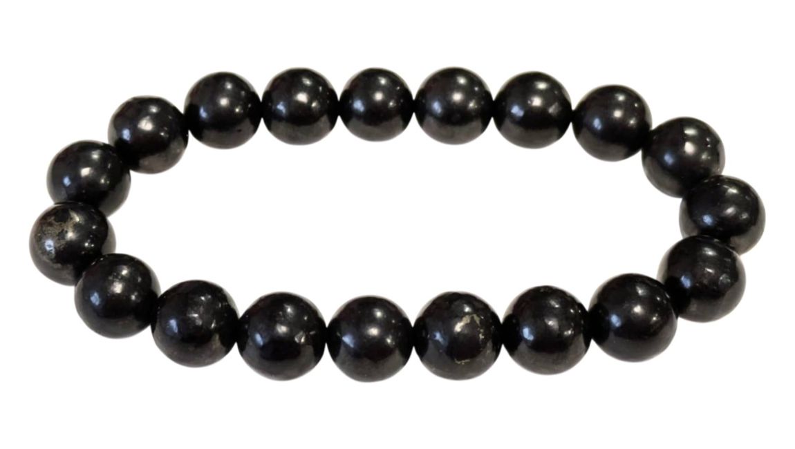 8mm pearls Shungite A bracelet