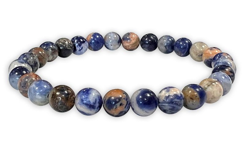 Multicolor Sodalite A 6mm pearls bracelet