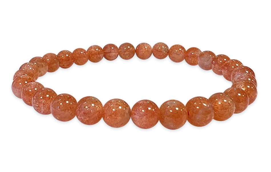 6mm AAA Sunstone pearls bracelet