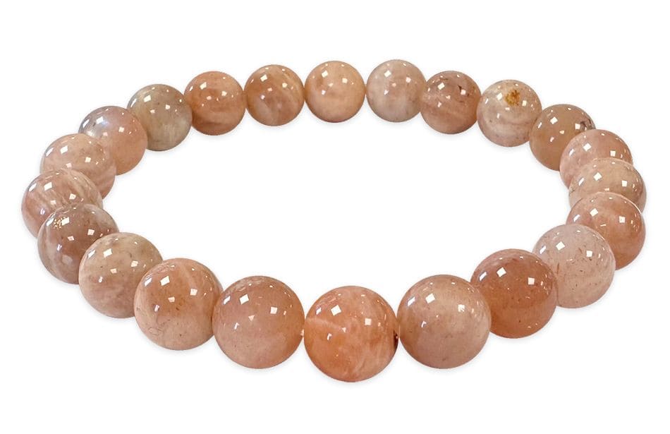 Sunstone bracelet beads 8-9mm