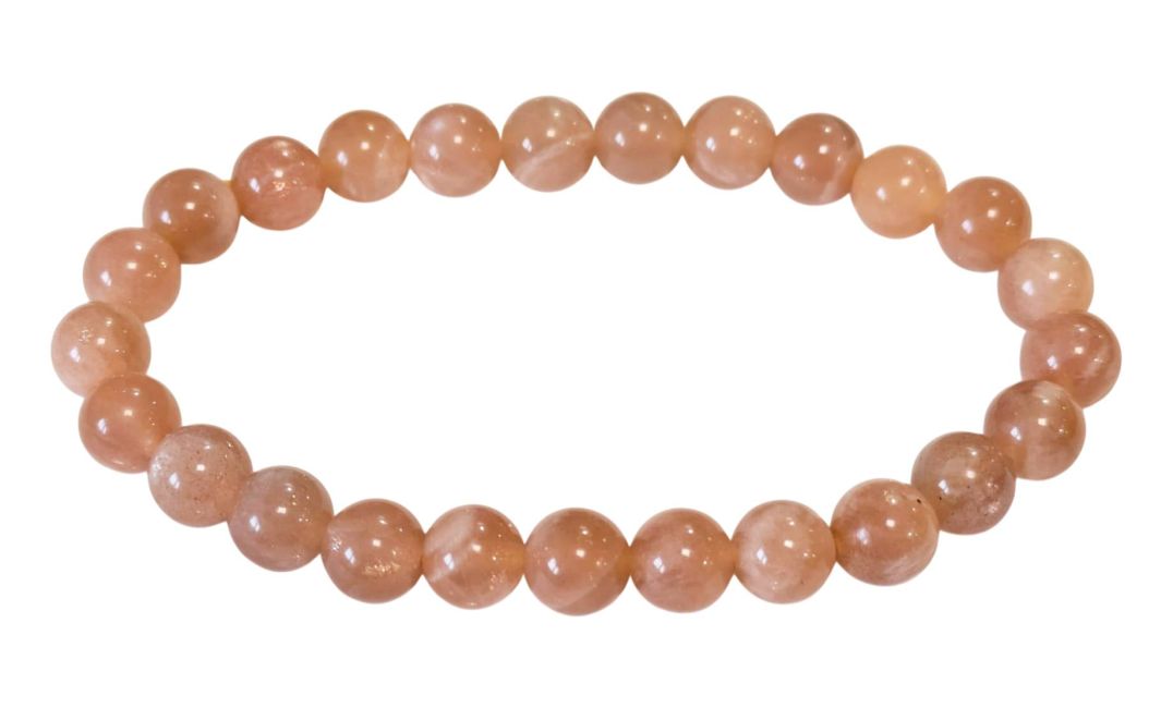Sunstone bracelet beads 8-9mm