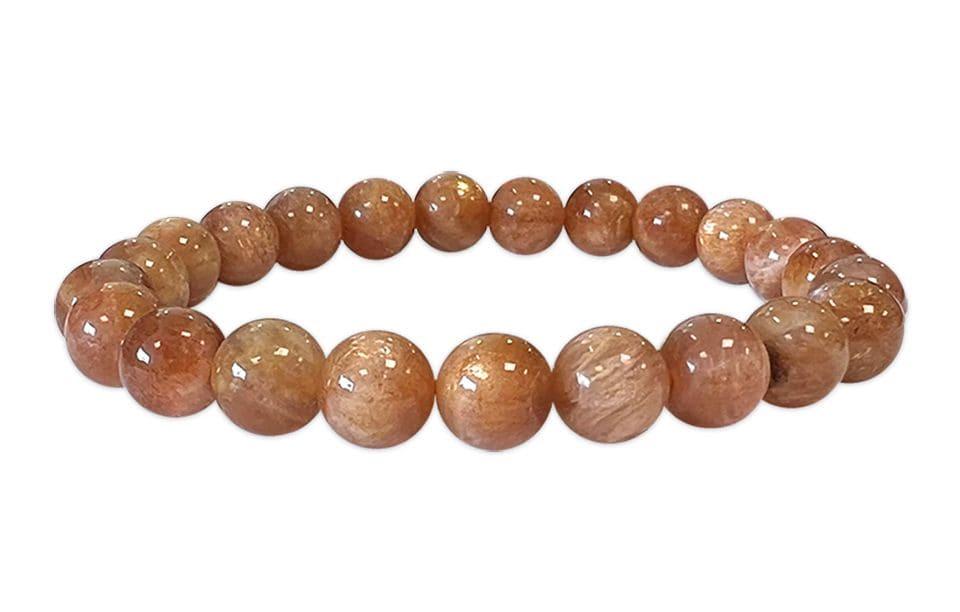 Golden Sun Stone Bracelet AA beads 8mm