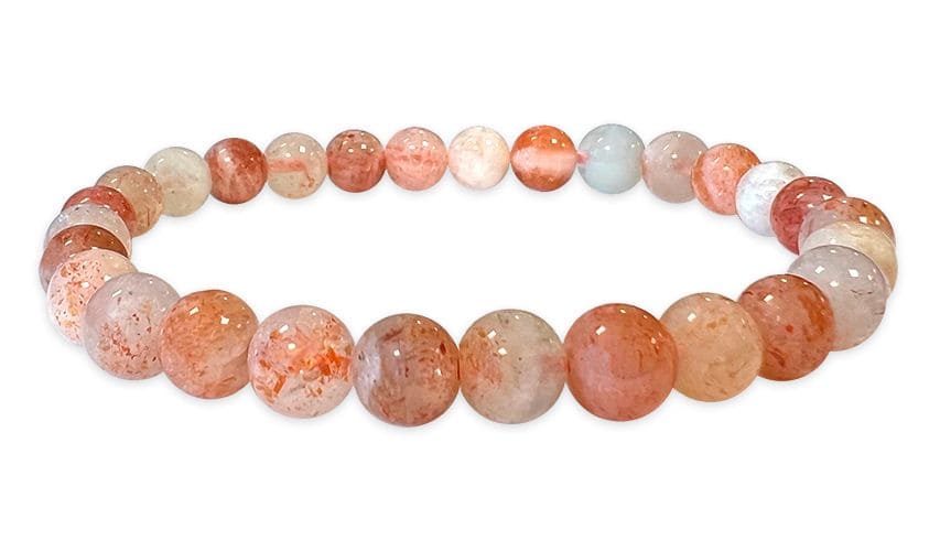 Multicolored Sun Stone Bracelet AA beads 6-7mm