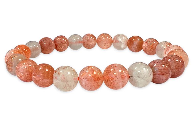 Multicolored Sun Stone Bracelet AA beads 7-8mm