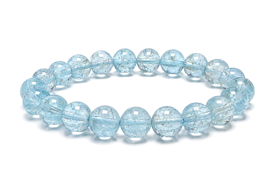 incense at Blue Topaz Bracelet AAA 6-7mm Beads