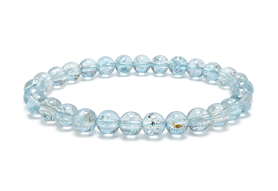 incense at Blue Topaz Bracelet AAA 6-7mm Beads