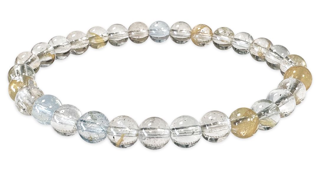 Bracelet Multicolored Topaz AA pearls 6mm