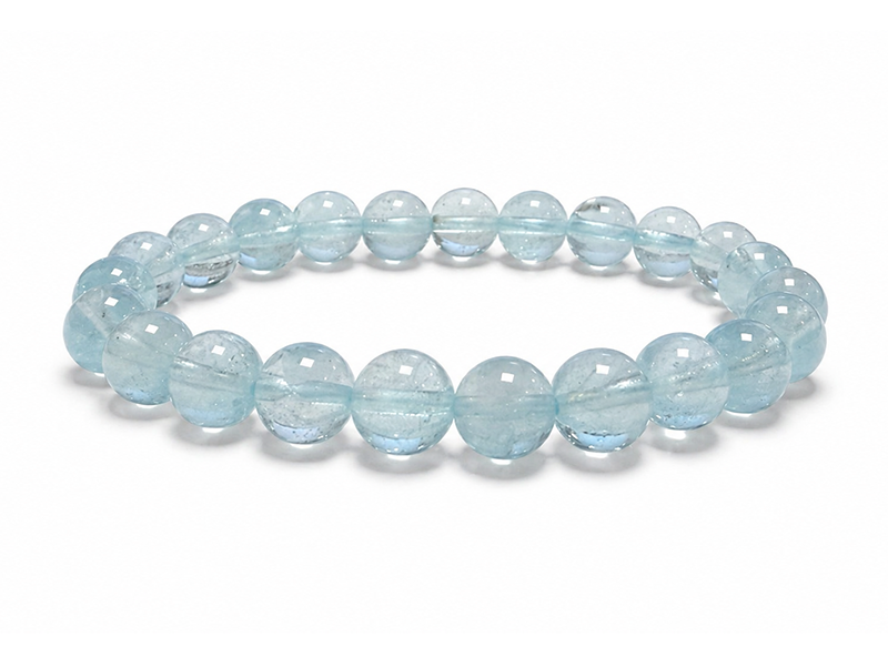 Blue Topaz Bracelet AAA 8mm Beads