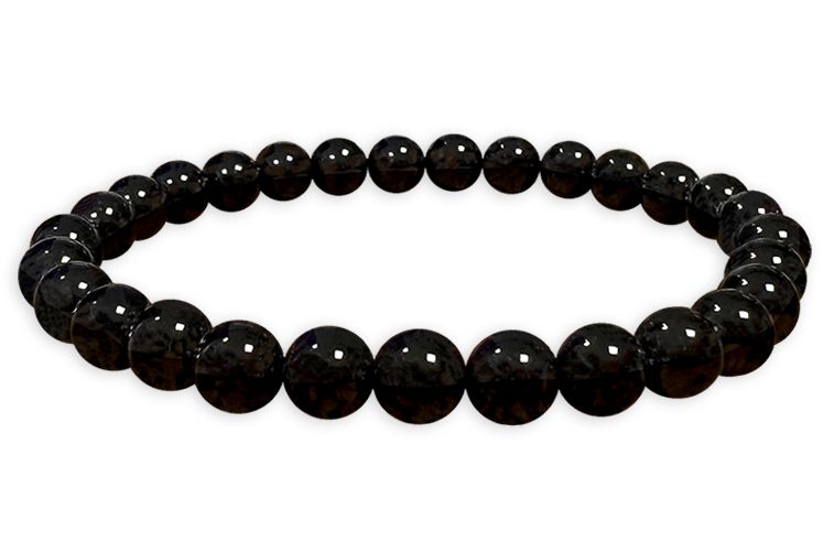 Bracelet Black Tourmaline A beads 6mm
