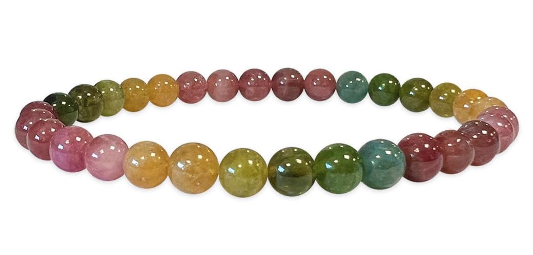 AAA grade multicolor Turmaline 5.5-6.5mm pearls bracelet