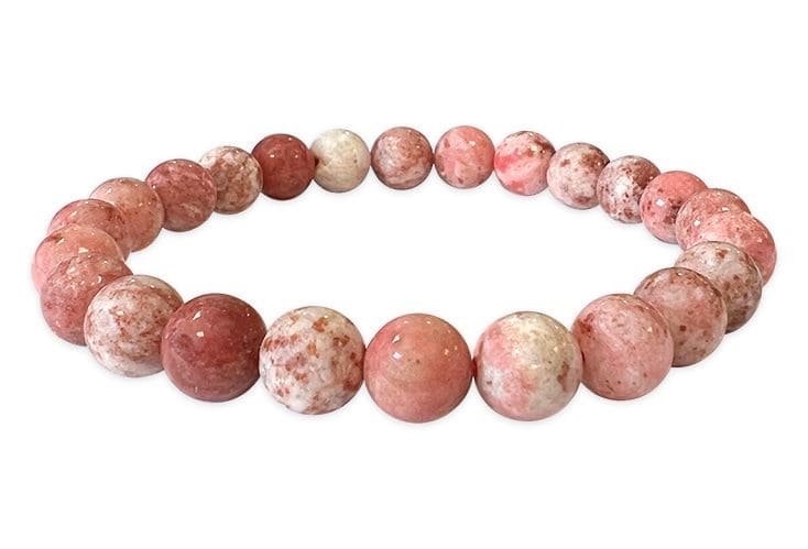 Thulite A 8mm pearls bracelet