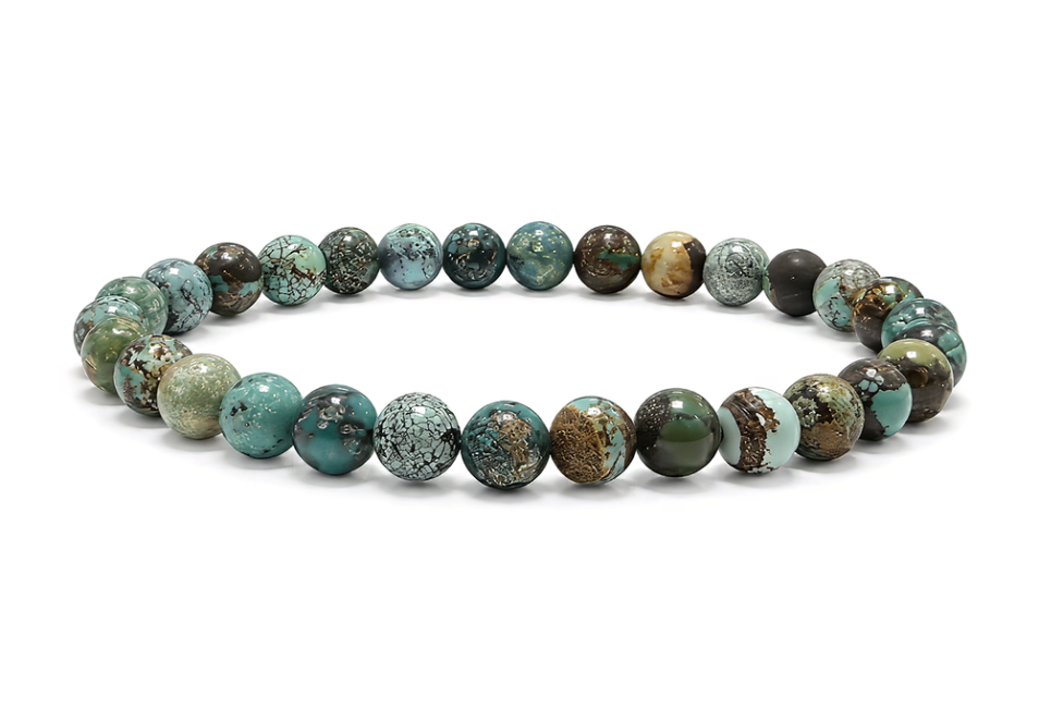 incense at Natural Turquoise Bracelet from China With 5-6mm beads