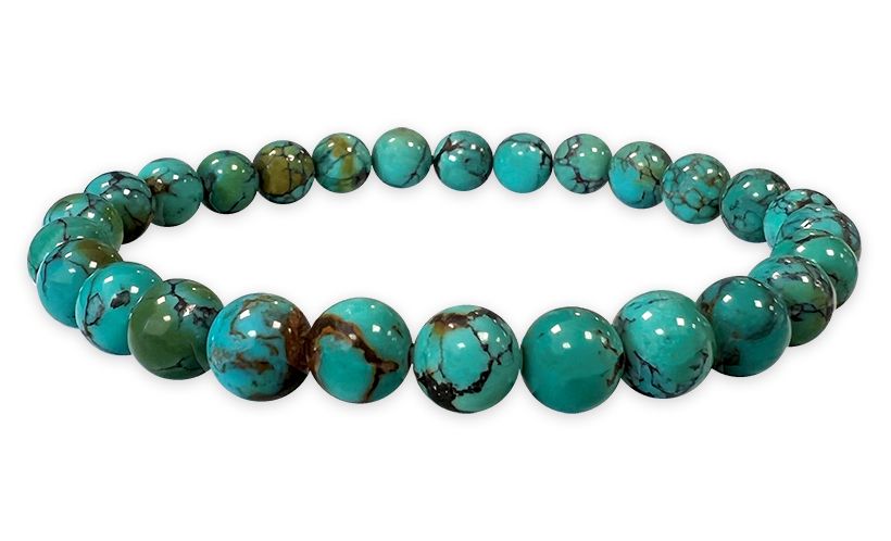 Natural turquoise bracelet from China AAAA beads 6mm