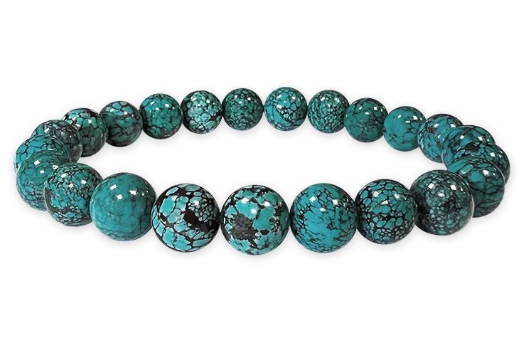 Natural turquoise bracelet from China AAA beads 8mm