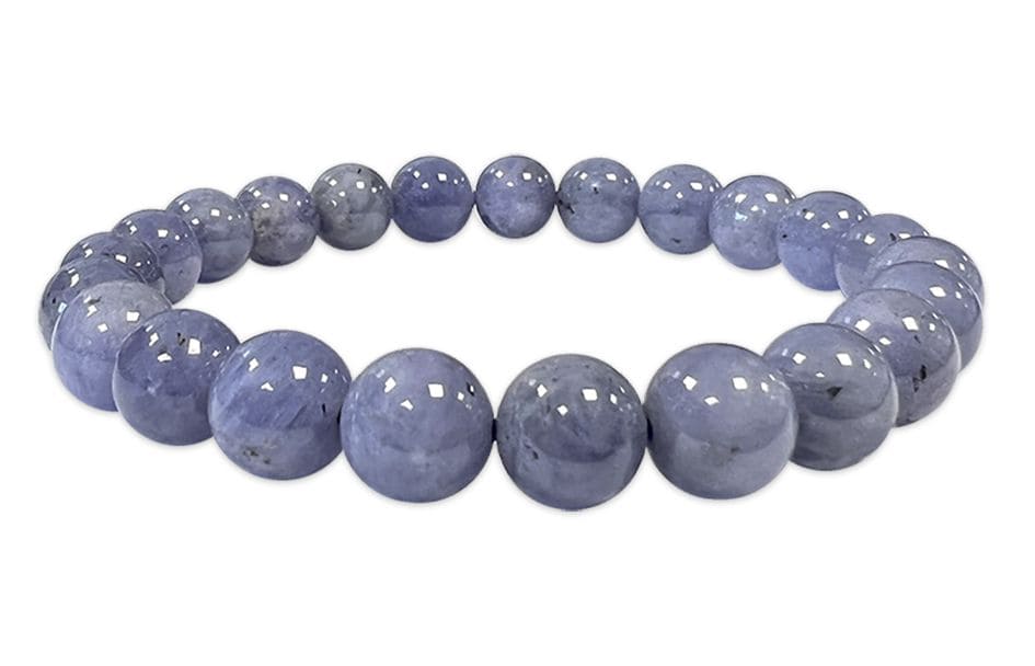 Tanzanite 7.5-8.5mm AA pearls bracelet