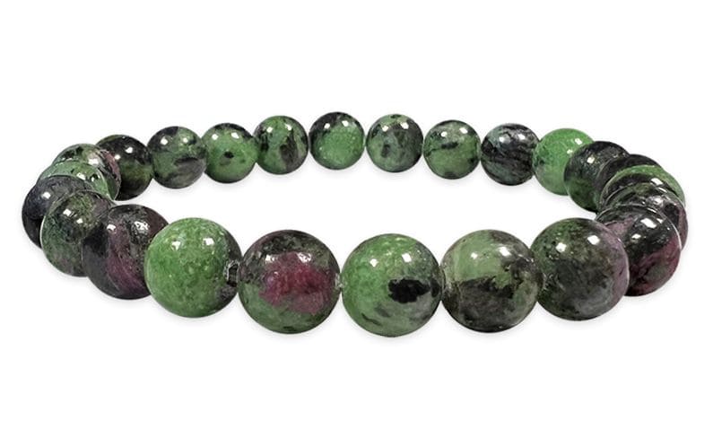 Ruby Zoisite Bracelet A 8-9mm beads