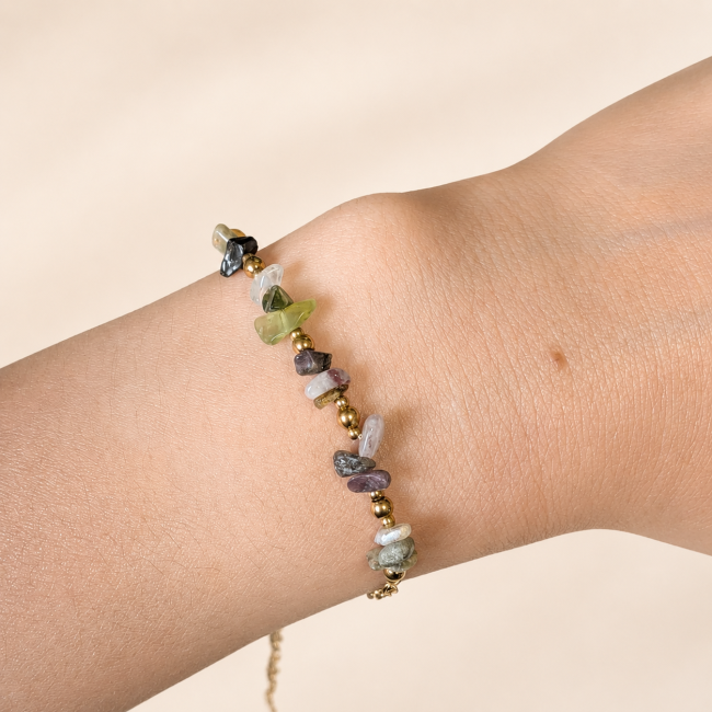 Multicolor Tourmaline A Energy Bracelet – Stone Fragments