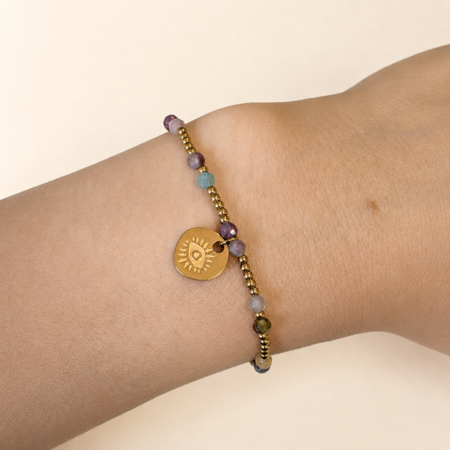 Multicolour Tourmaline A Protection Bracelet – Protective Eye