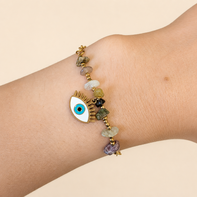 incense at Multicolor Tourmaline A Protection Bracelet – Evil Eye