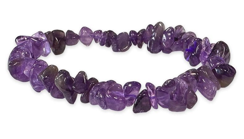 Bracelet Amethyst Uruguay AA chips 18cm