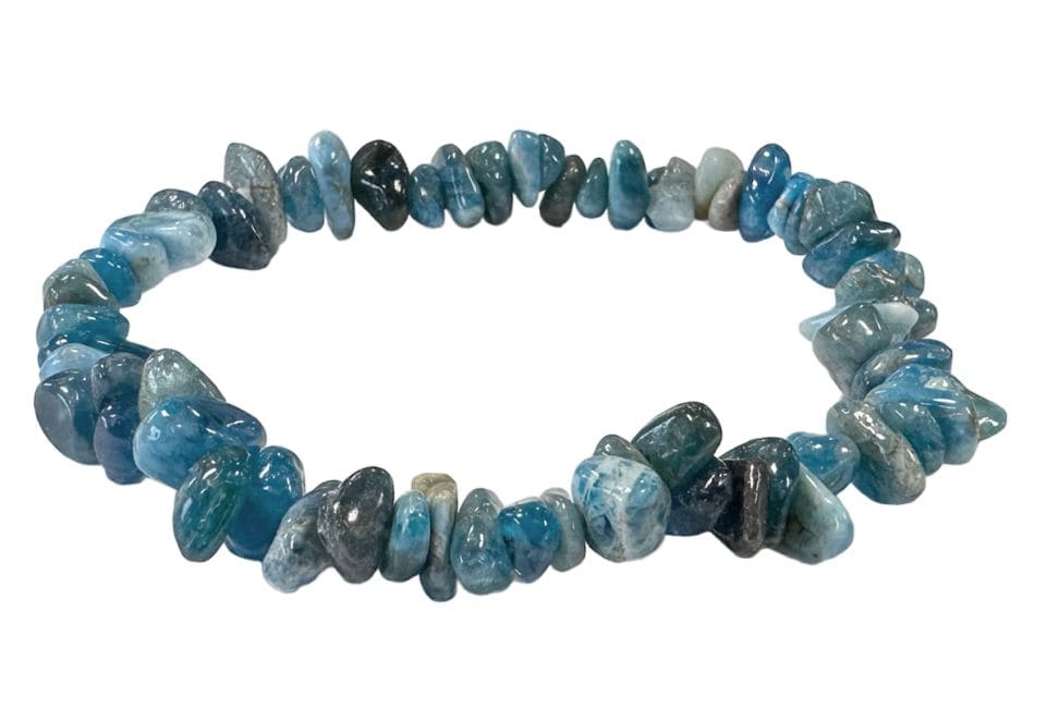 Blue Apatite A chipstone bracelet 18cm