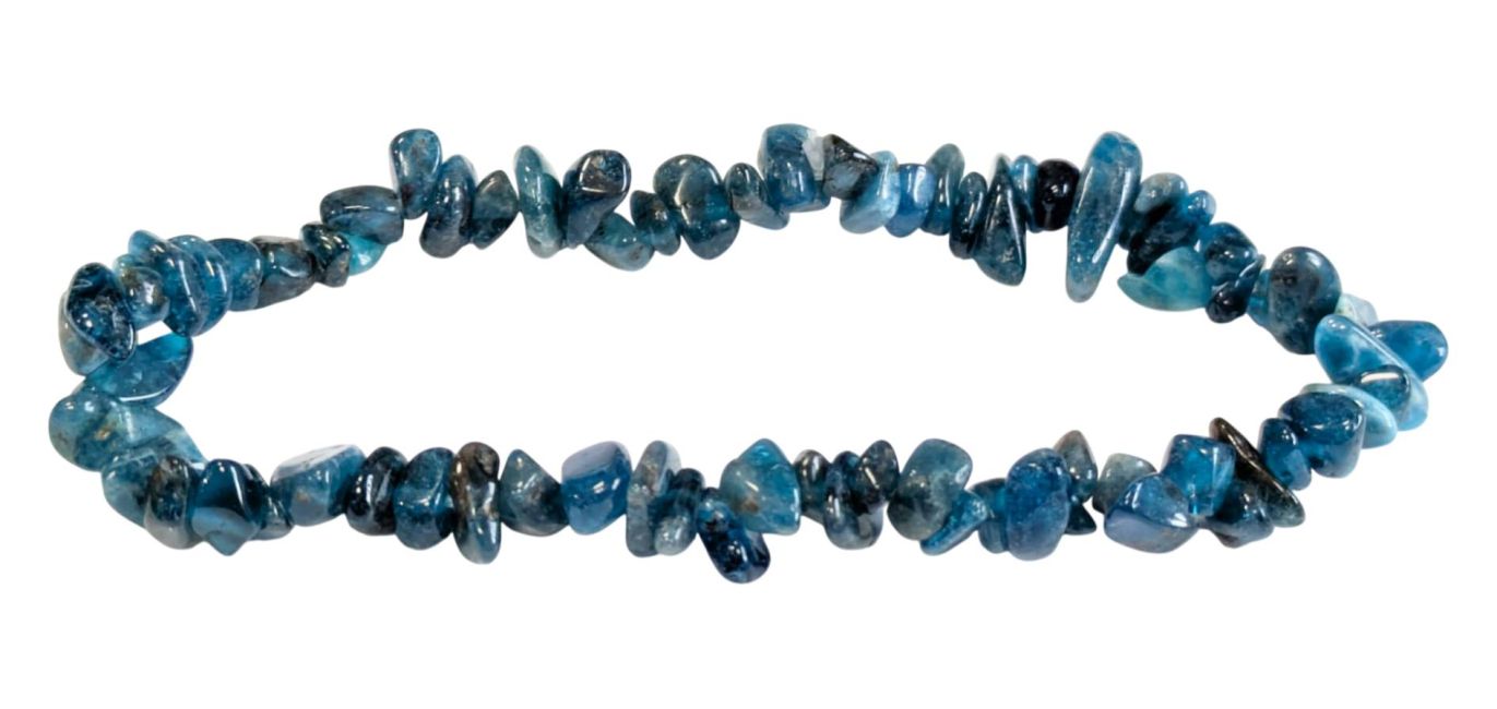 Blue Apatite A chipstone bracelet 18cm