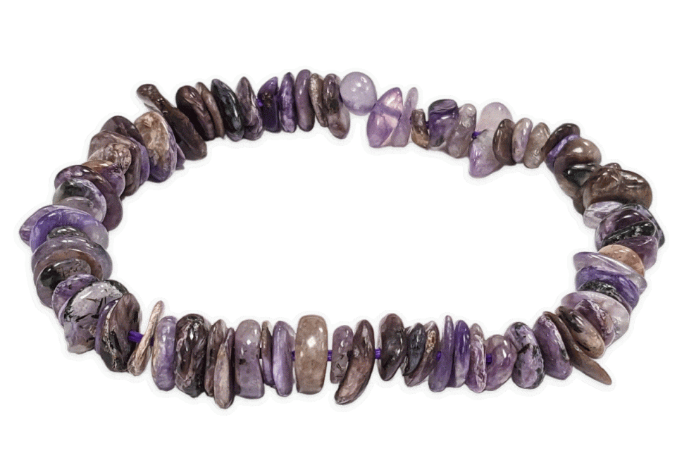 Charoite bracelet AA chips 5-8mm