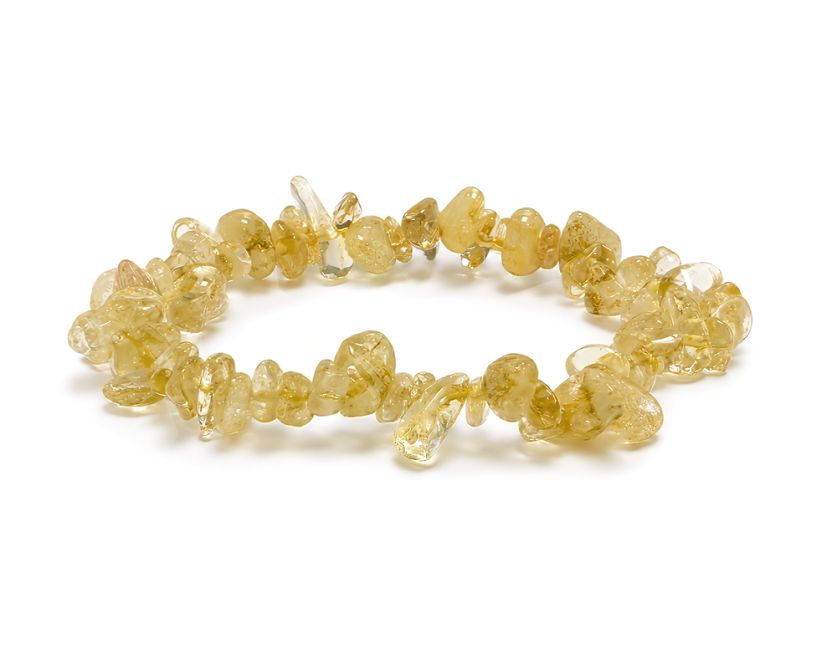 Natural Citrine Chips Bracelet A 5-8mm