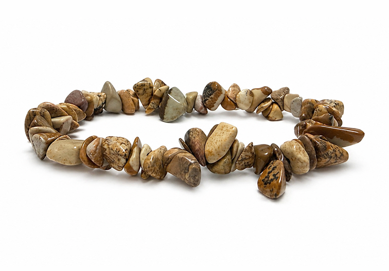 Landscape Jasper Chip Bracelet A 5-8mm