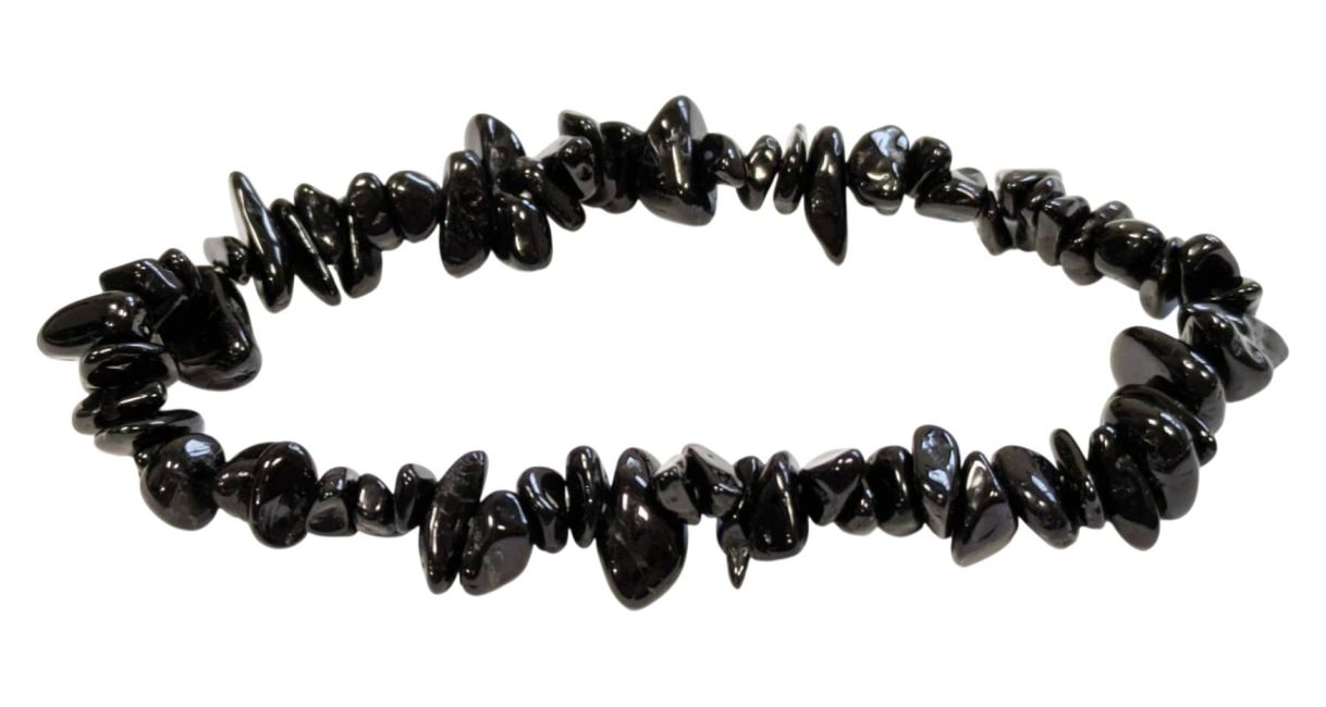 Black Tourmaline Bracelet A chips 16-18cm