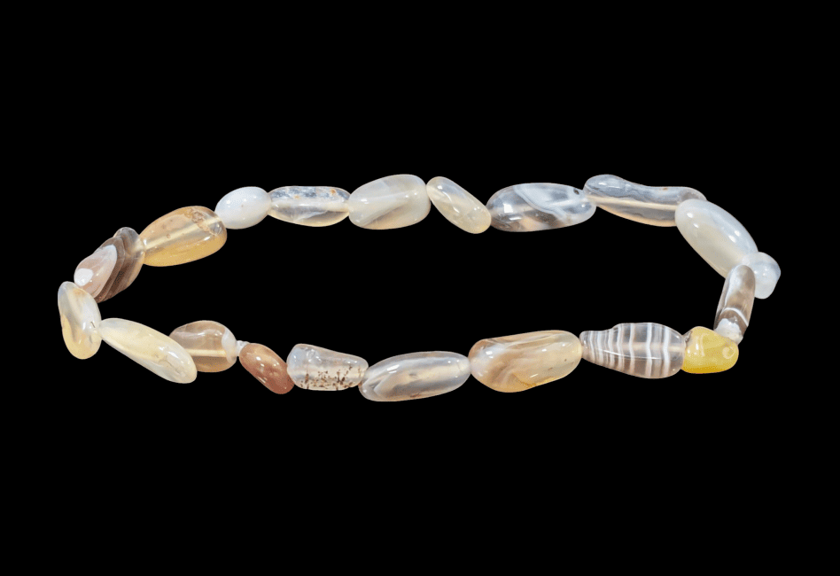 incense at Agate Botswana A tumbled stones bracelet