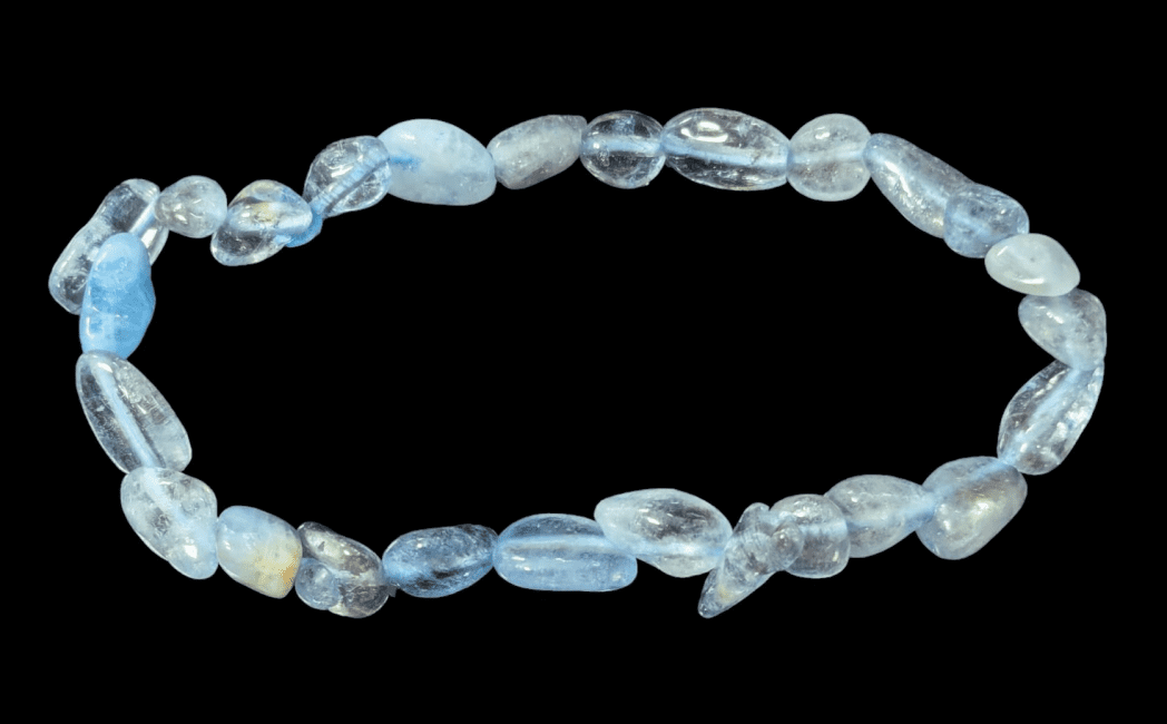 incense at Aquamarine tumbled stones bracelet|gb