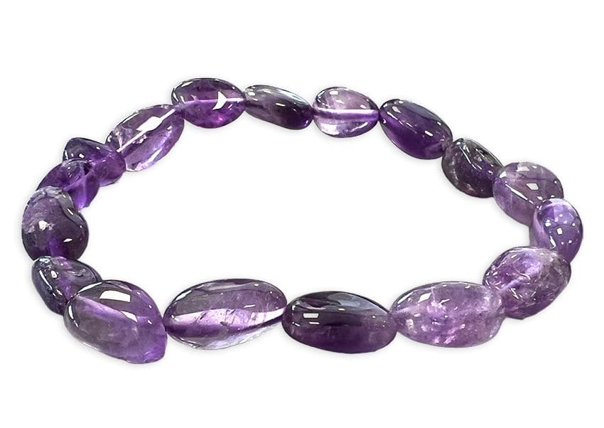 Amethyst bracelet AA rolled stones