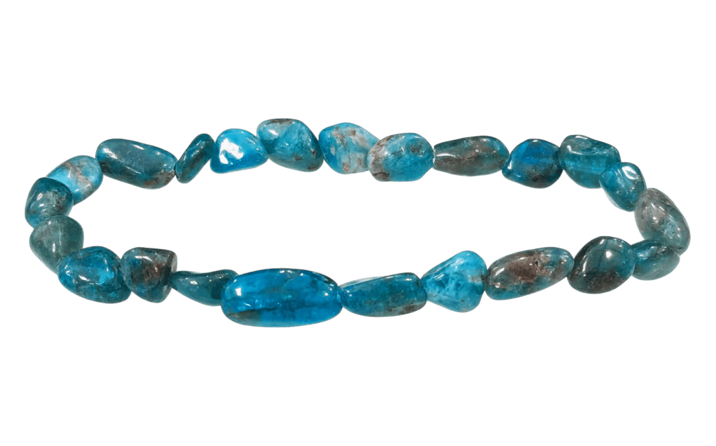 incense at Blue Apatite tumbled stones bracelet