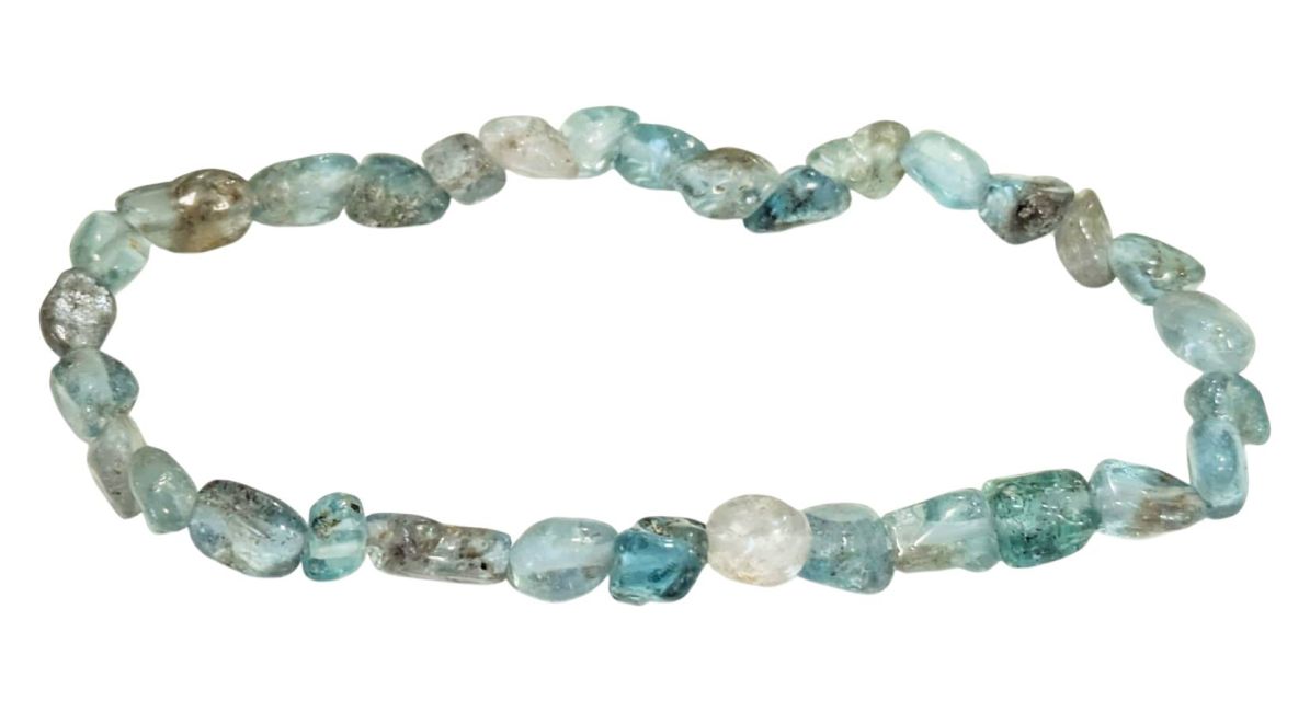 Blue Apatite Bracelet A+ tumbled stones