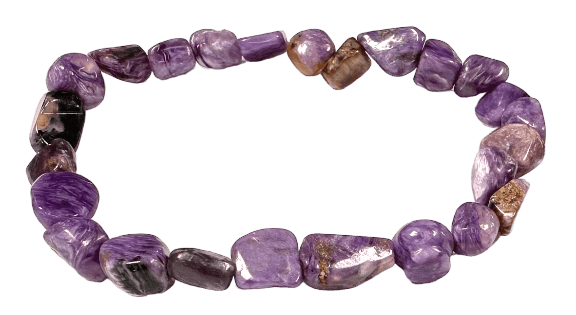 incense at AA Charoite Bracelet Tumbled Stones
