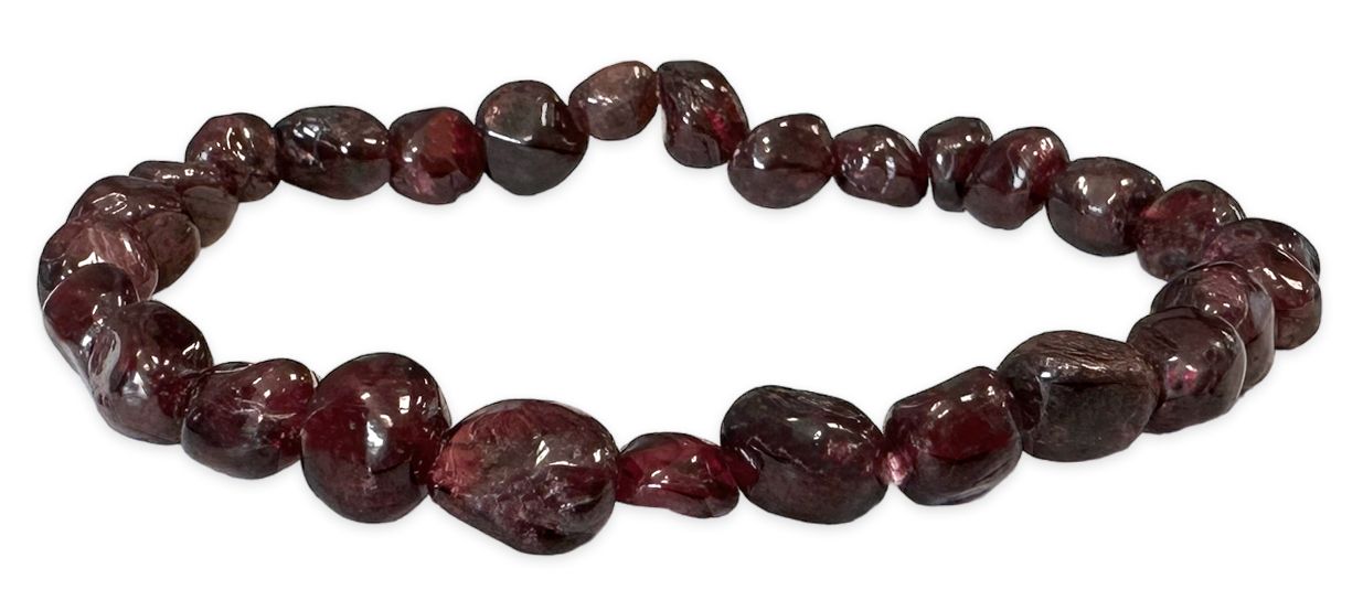 Red Garnet A tumbled stones bracelet