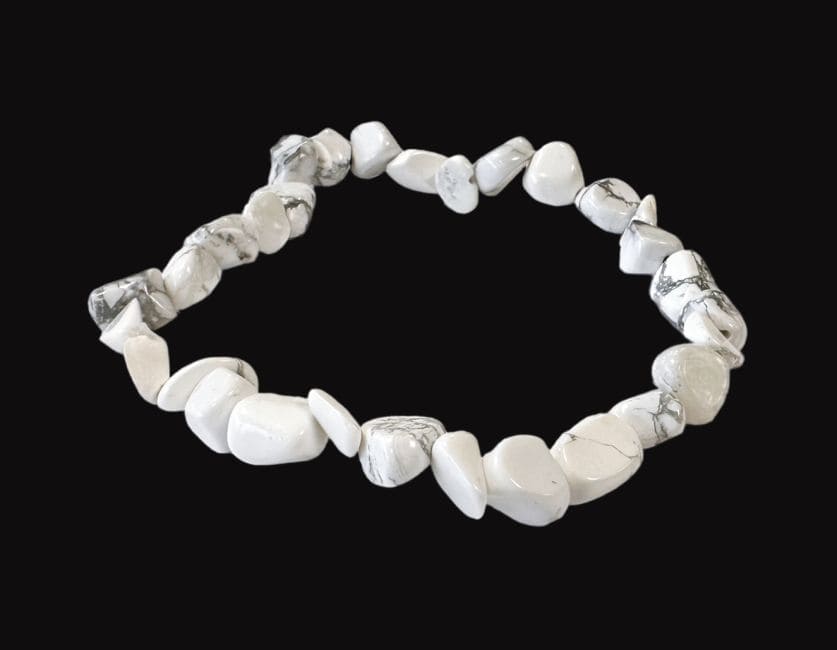 incense at Howlite A tumbled stones bracelet|gb