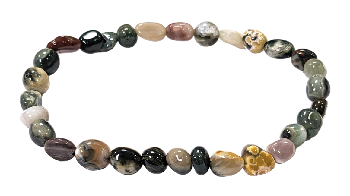 Ocean Jasper bracelet A+ rolled stones