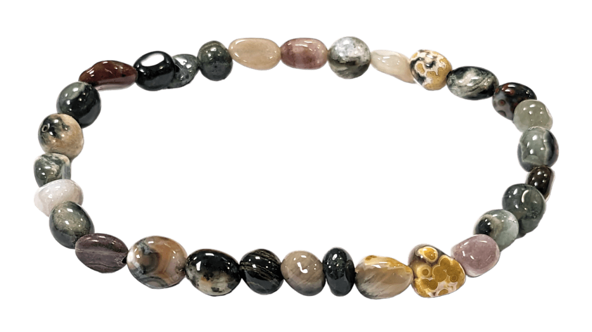 Ocean Jasper bracelet A+ rolled stones