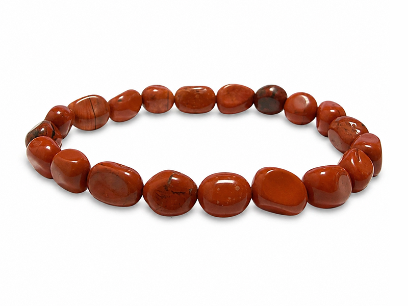 incense at Red Jasper Tumbled Stone Bracelet A 5-8mm
